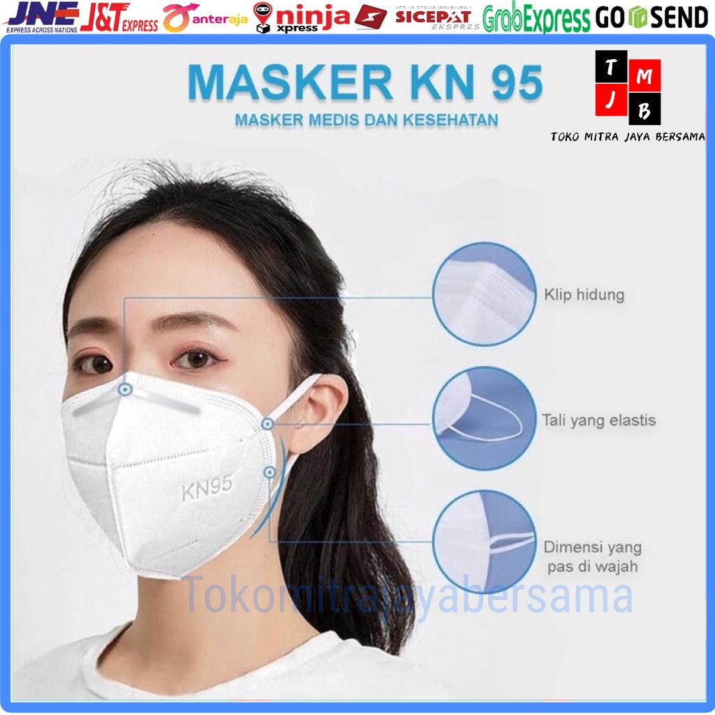 MASKER KN95 NON MEDICAL DAILY MASK EARLOOP PREMIUM 1PCS KN 95