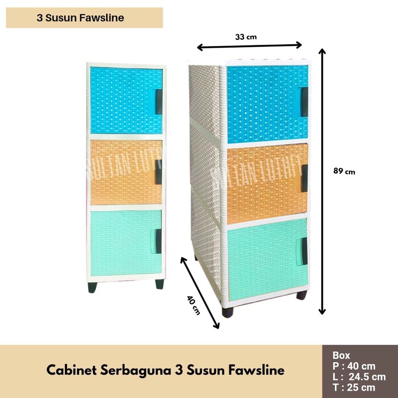 lemari fawsline 3 susun lemari viral susun 3