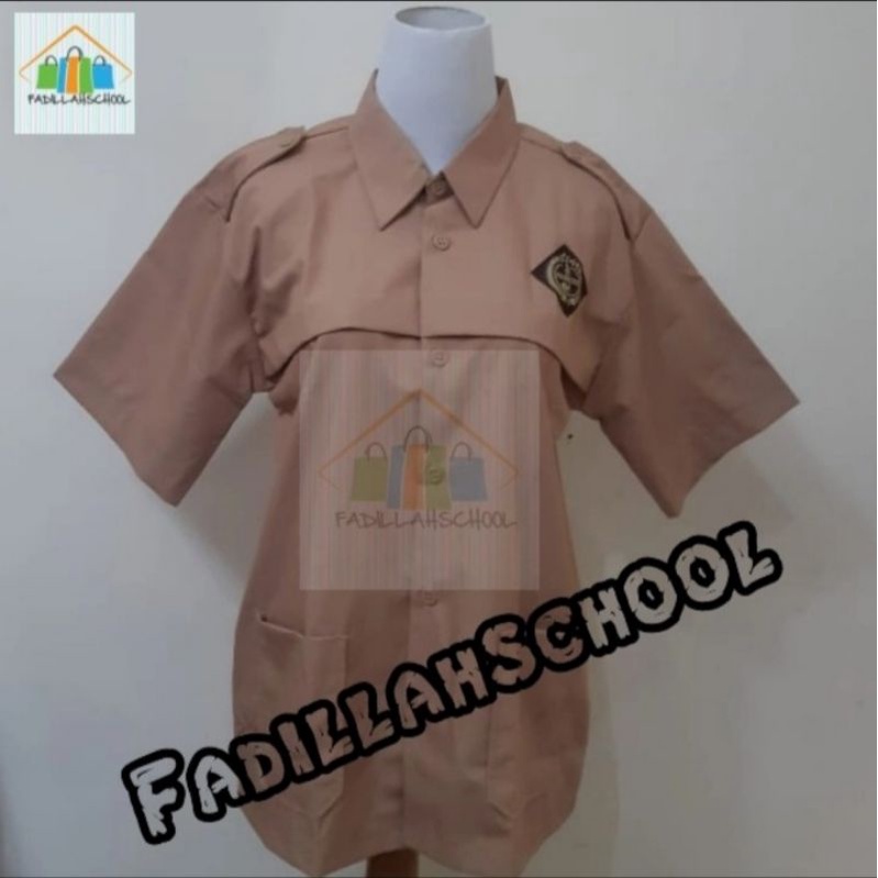 Baju Kemeja Pramuka Pendek Kantong bawah SD SMP SMA Seragam sekolah