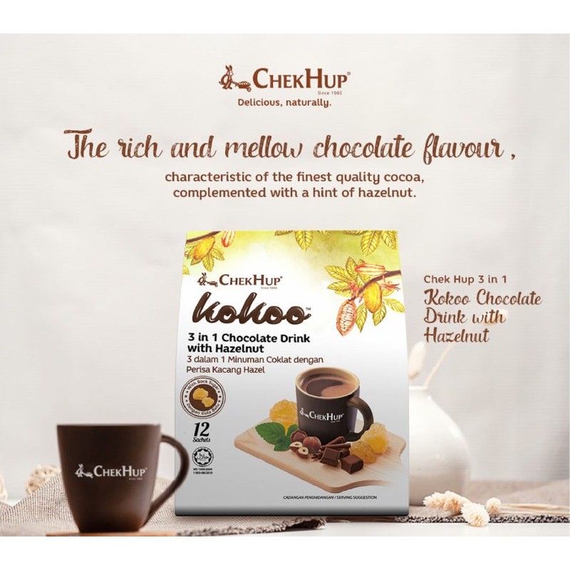 

Varian 1 Sacet Chekhup Kokoo Hot Chocolate Malaysia.