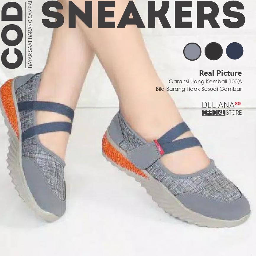 Sepatu Slip On Tali Kets Santai Casual MurahIbu Wanita Cewek Perempuan Dewasa - A013 ‑ DRH.76828