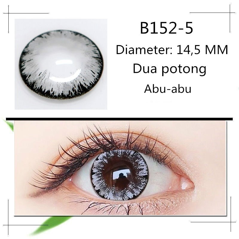 Minus 1.00-minus 4.50 color contact lens, kadar air 38%, diameter 14-14.5MM  lensa warna soflens