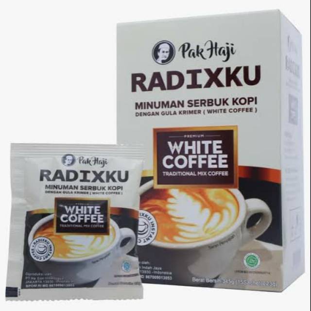 

RADIXKU WHITE COFFEE PREMIUM 1 BOX ISI 15 SACHET