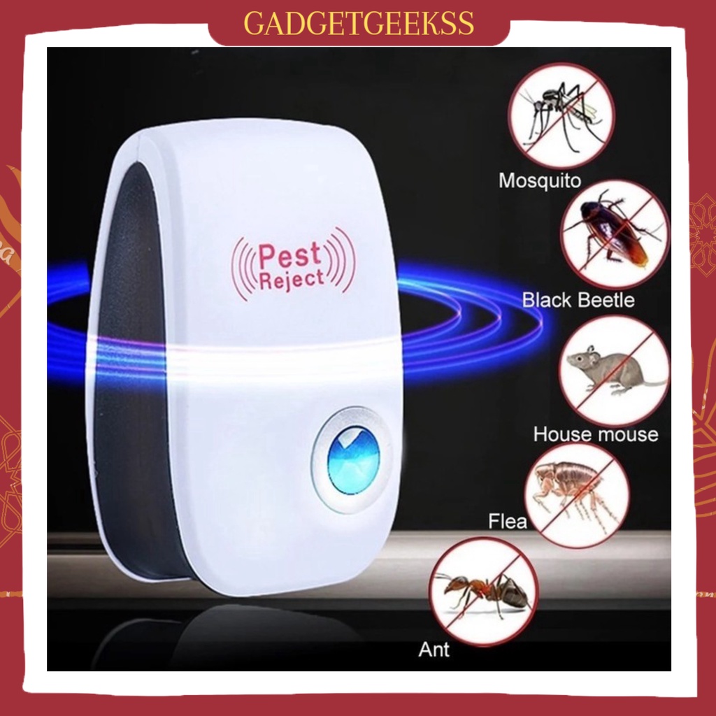 Pest Reject X Ultrasonic Alat Pengusir serangga tikus nyamuk lalat Insektisida