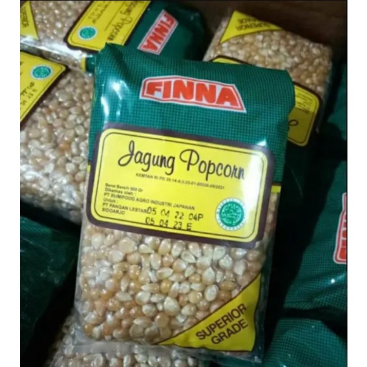 ✔SJLSTORE FINNA JAGUNG POPCORN Repack 200gr Jagung Pipil Ori Mentah Gurih Renyah