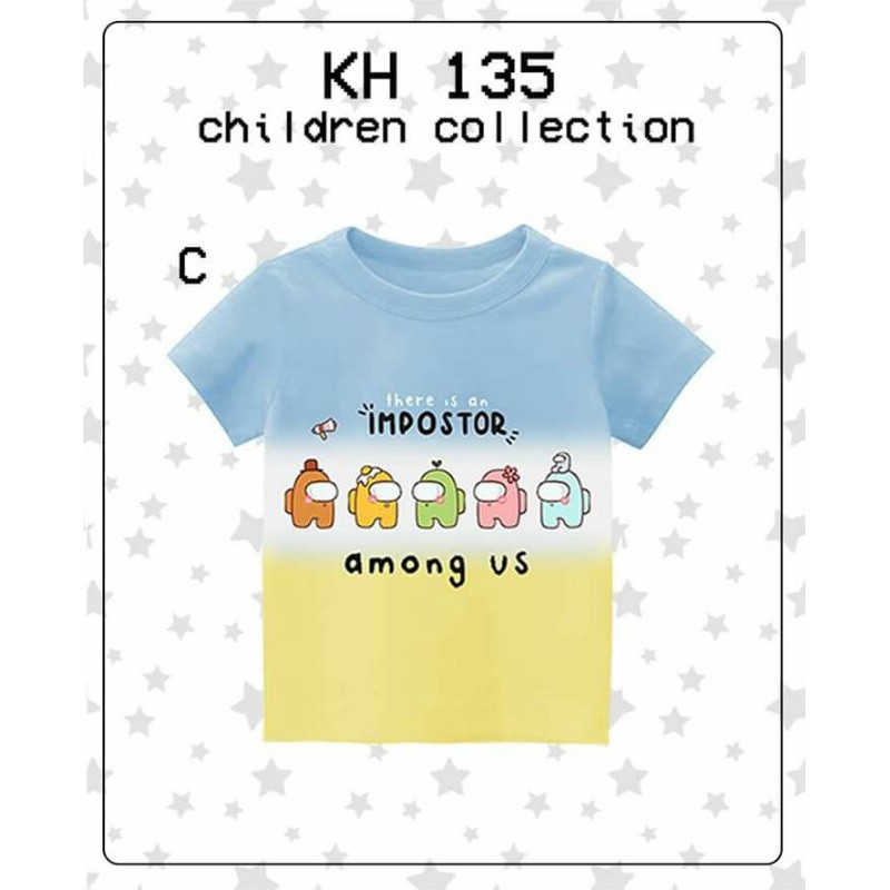 KH135 KAOS AMONG (bahan katun), Print