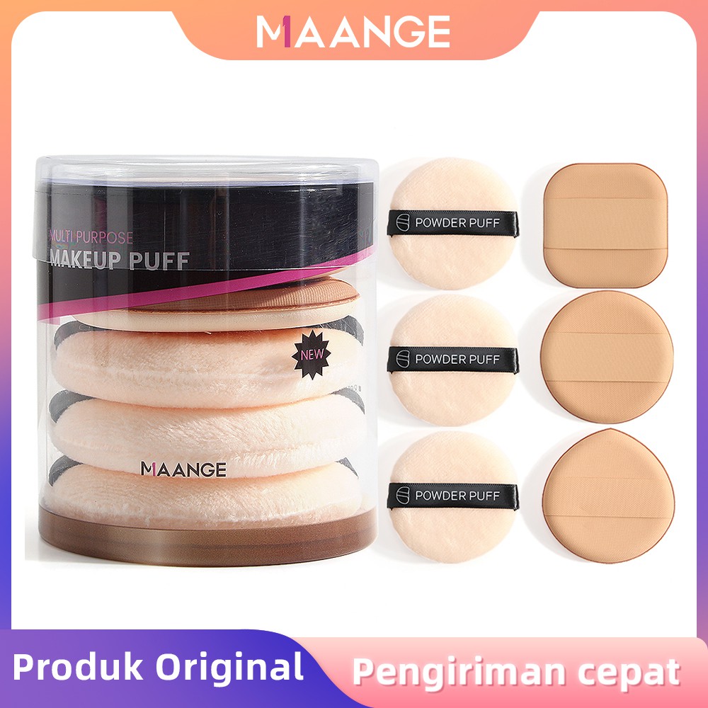 MAANGE 6 Pcs/Box Powder Puff Sponge Bedak Air Cushion Makeup Foundation Soft Concealer BB Cream