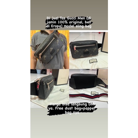 New Bag/Tas Gucci Men 100% Original