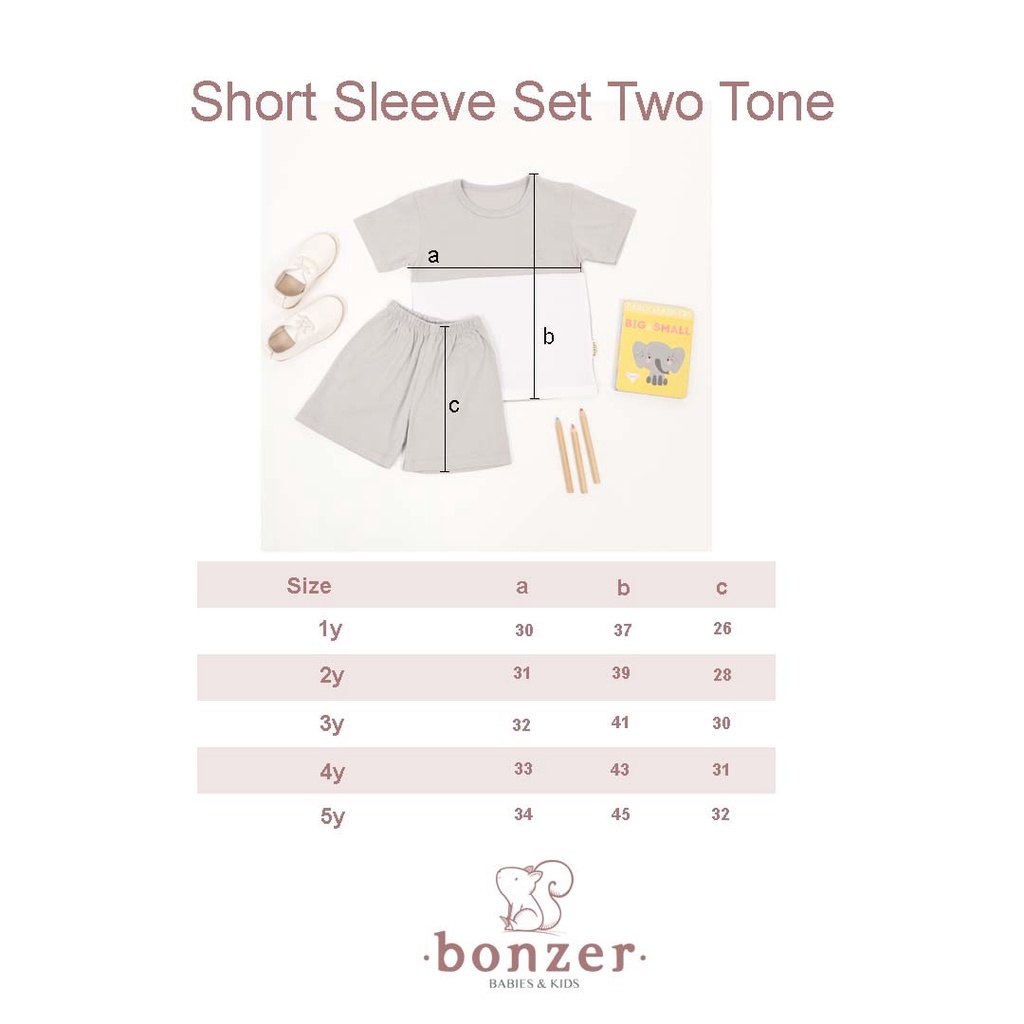 PROMO 7.7 PROMO BAJU LEBARAN BONZER BABY SHORT SLEEVE SET TWO TONE SETELAN BAJU PENDEK ANAK 1-5 TAHUN