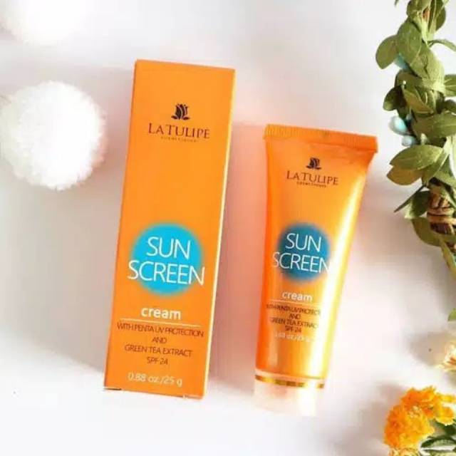 LA TULIPE Sunscreen Gel Spf 17 - Cream Spf 24  25g