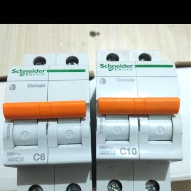 Schnneider MCB 2P 6A, 2P 10A, 2P 16A, 2P 20A