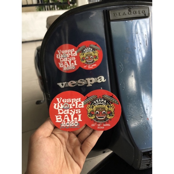 STICKER VESPA WORLD DAYS stiker vwd bali stiker vespa