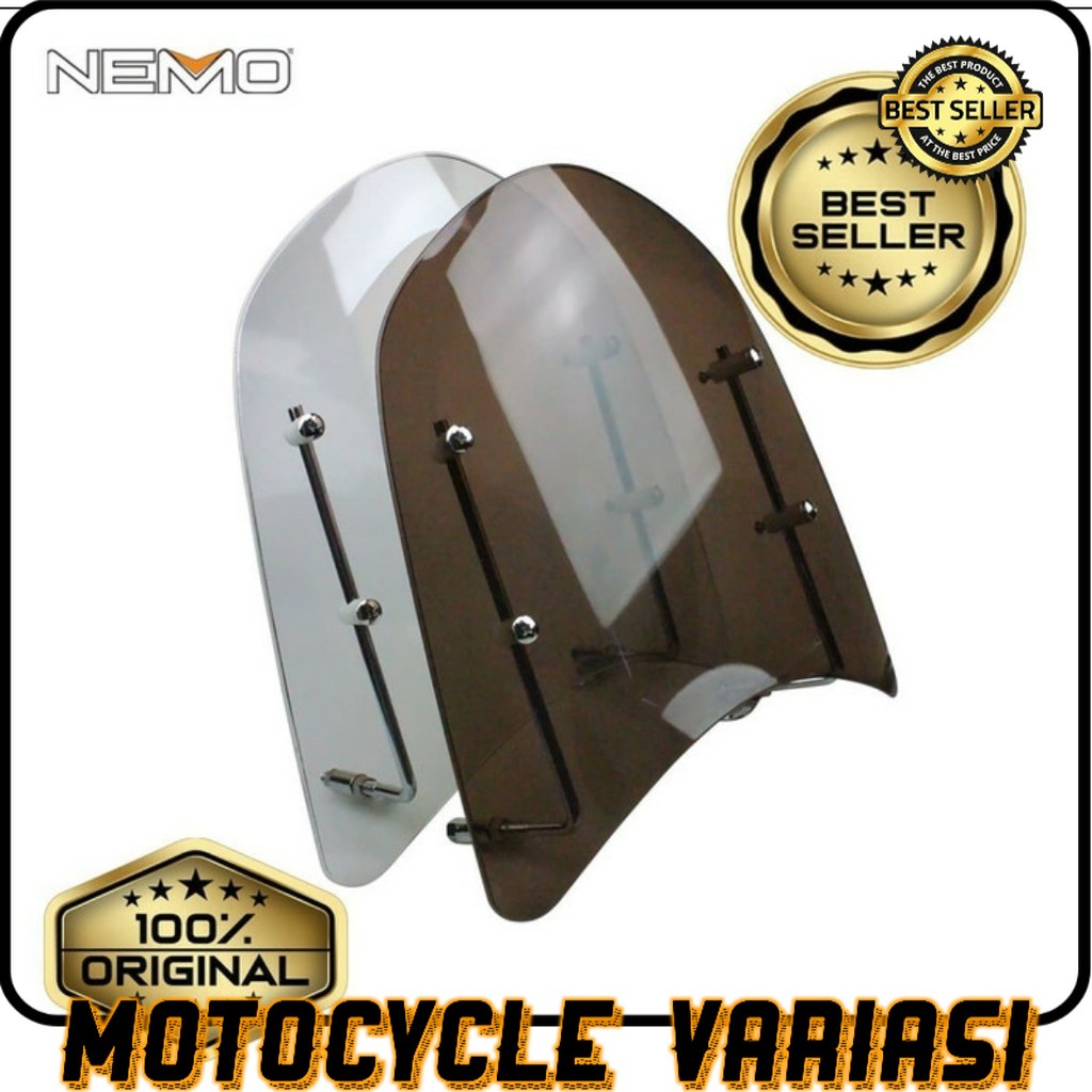 Visor windshield kaca tameng angin motor scoopy genio vario mio beat fino aerox vespa freego [COD]