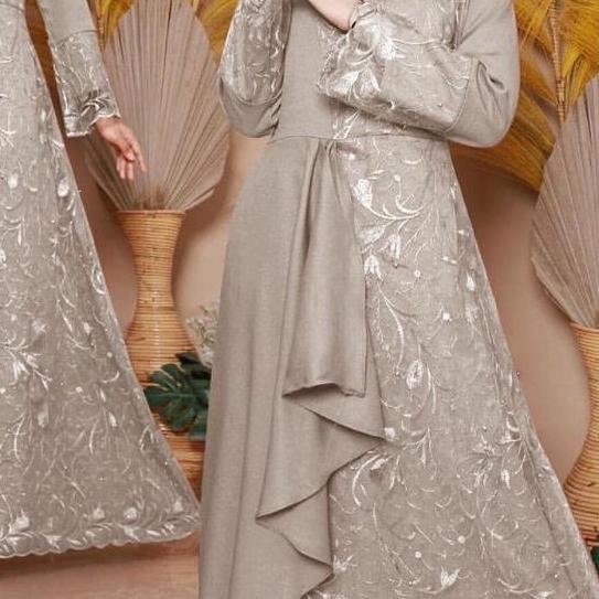 ❄ ZOLANA DRESS / REAL GAMIS BRUKAT INDAHLIA / DRESS MUSLIM ✮