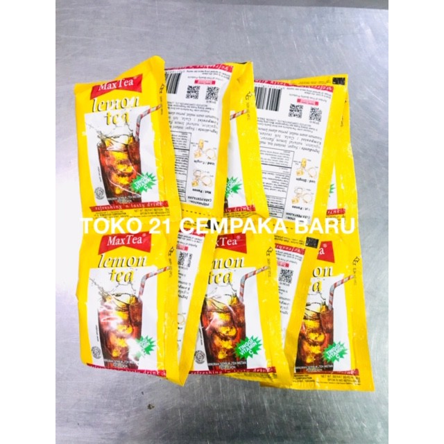 

Max Tea Rasa LEMON TEA 1 renceng isi 10 sachet | MaxTea Teh Lemon Tea Murah Promo