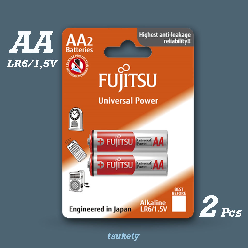 Baterai batre battery AA Fujitsu Alkaline LR6/1,5V