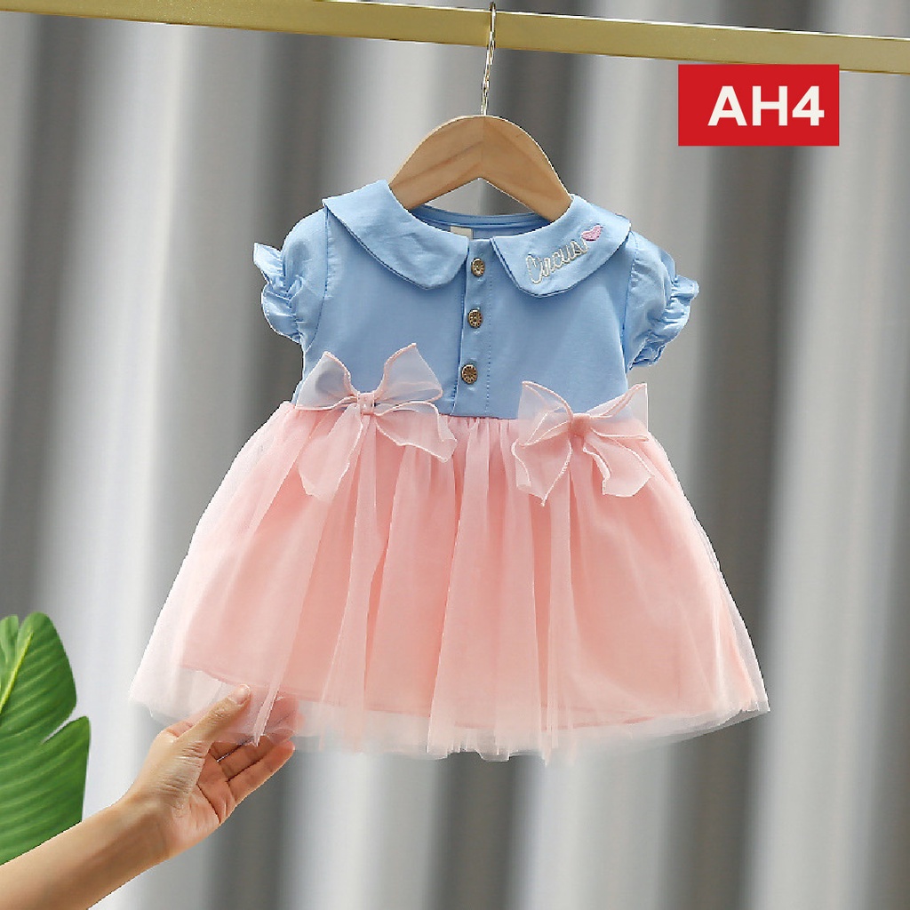 LAPAGO - Dress Gaun Anak Bayi Perempuan Import Motif Elegan Cantik 2021 usia 6 bulan - 3 Thn Type AH