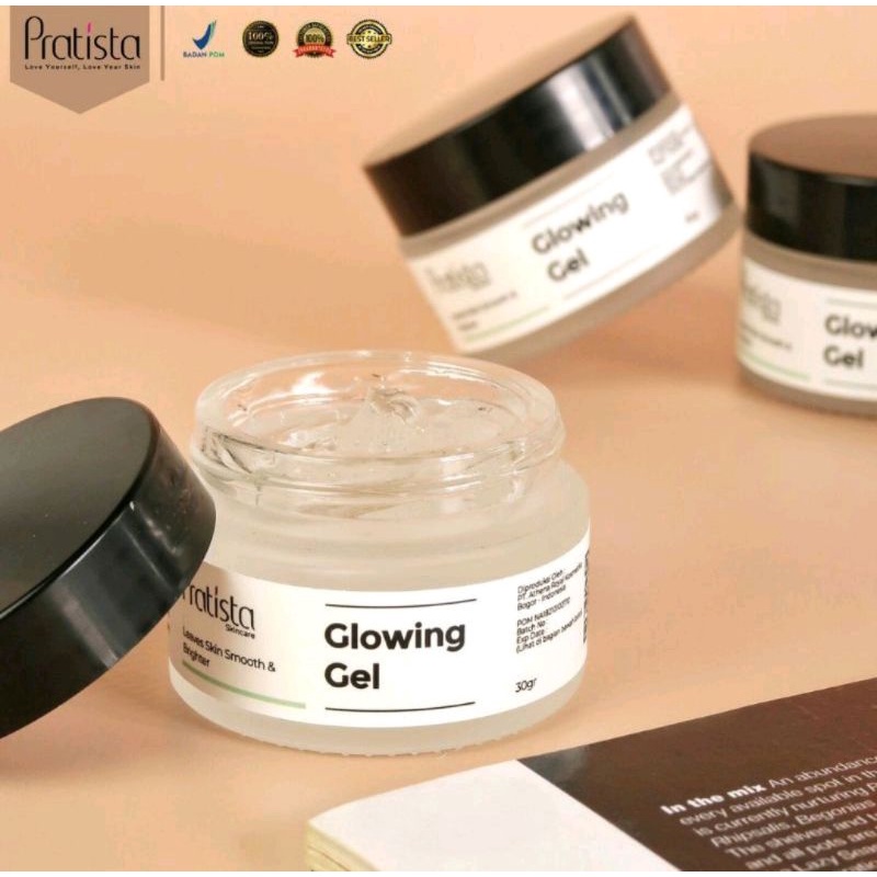 Cream Glowing Gel Pratista BPOM - Rahasia Kecantikan Wanita Glowing - Krim Wajah Glowing