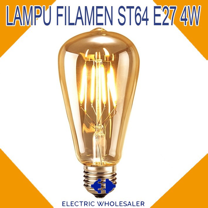 LED FILAMEN ST64 E27 4W