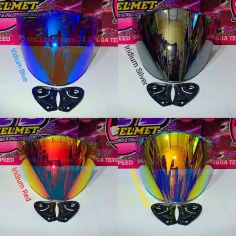 Kaca visor iridium KYT Kyoto Ink dynamix venom open KYT djmaru KYT galaxy ink Centro G2 centro