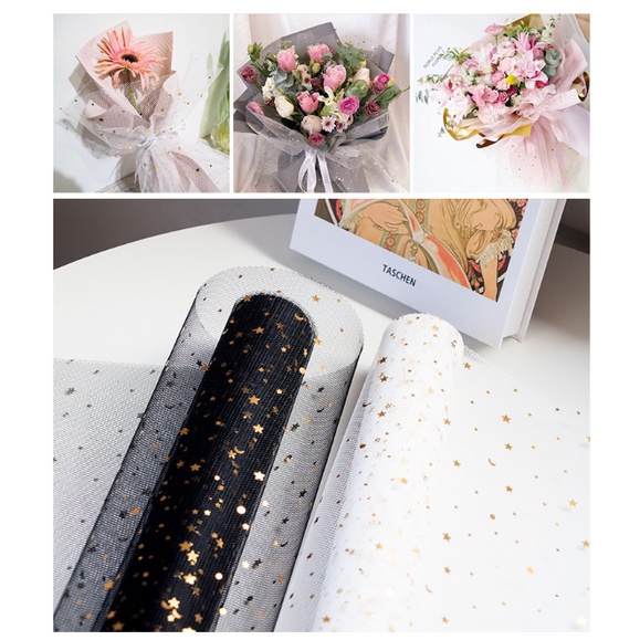 Korean Jaring Roll Kertas Bunga Buket Pembungkus Bunga Flower Wrap Hand Bouquet KB47