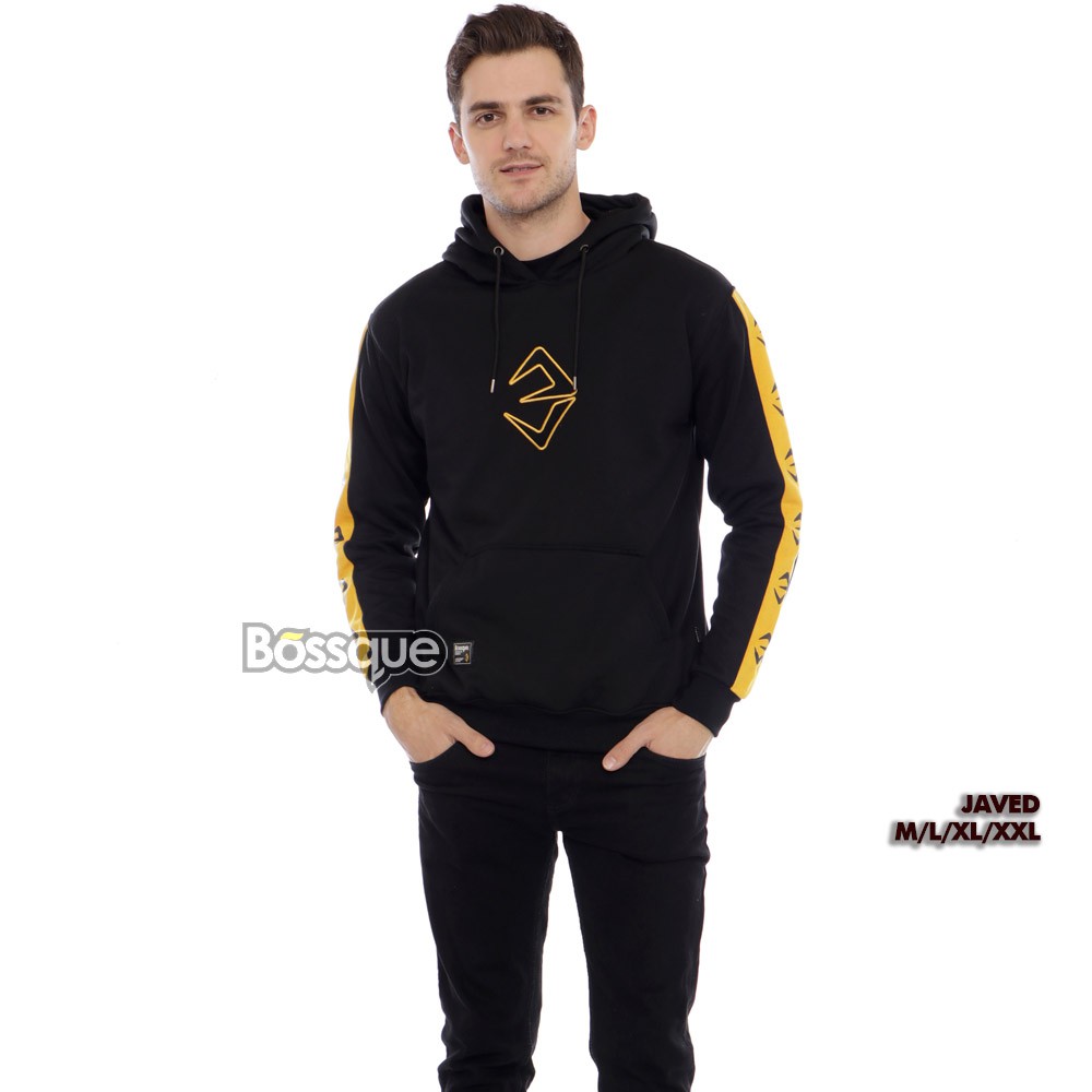 Bossque - Javed Hoodie Bordir Jumper Sweater Pria Pullover Jaket Hoodie Sweter Jaket Pria Keren