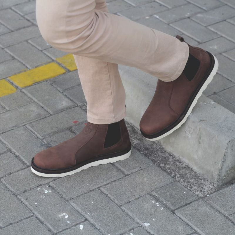 BRADLEY'S ELAGOS Sepatu Boots Pria Original Kulit Asli