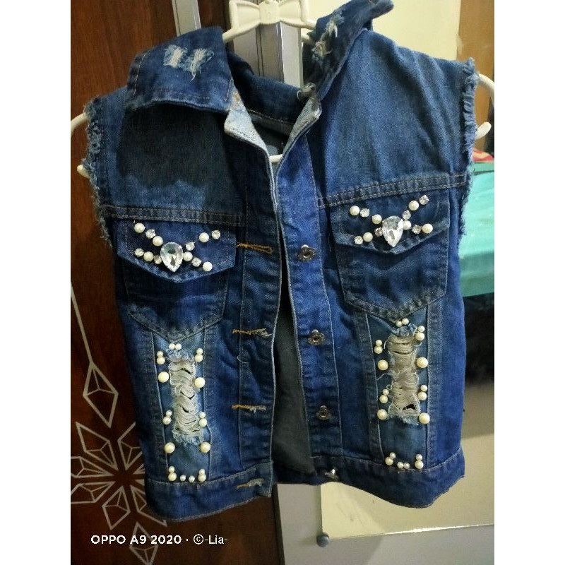 rompi jeans mutiara