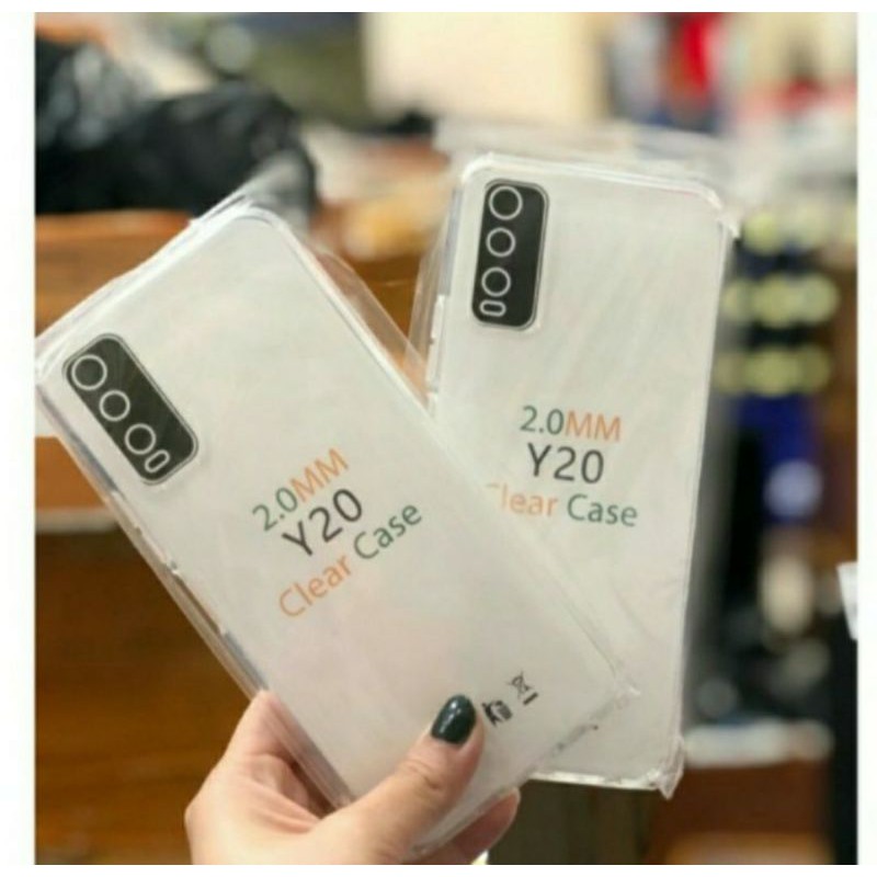 Softcase Case Bening Clear Case Sillikon Kondom Casing Transparan Pelindung HP Vivo Y20 Vivo Y20i