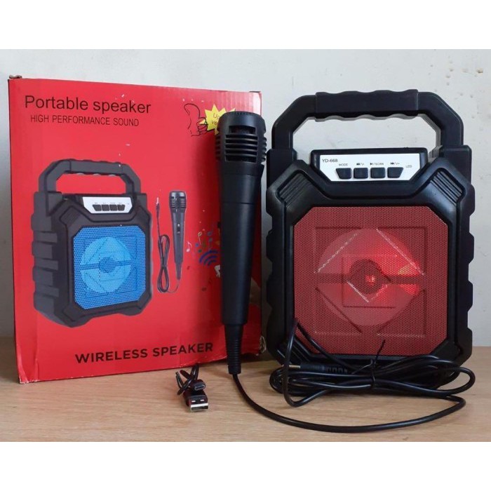 Speaker 668 Speaker bluetooth YD-668 plus Mic