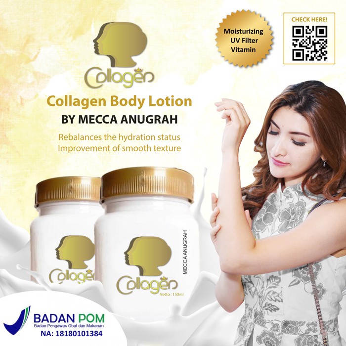 Najmia SYB Mecca Anugrah Collagen Body Serum 100ml dan Body Lotion 150ml