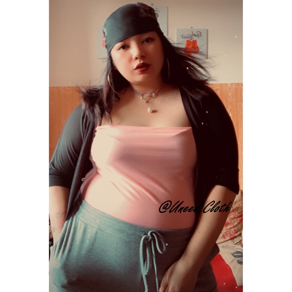 Uneed Cloth / TANK TOP JUMBO / CROP TANKTOP / SQUARE / TANGTOP ATASAN WANITA / LOLY BIGSIZE-6