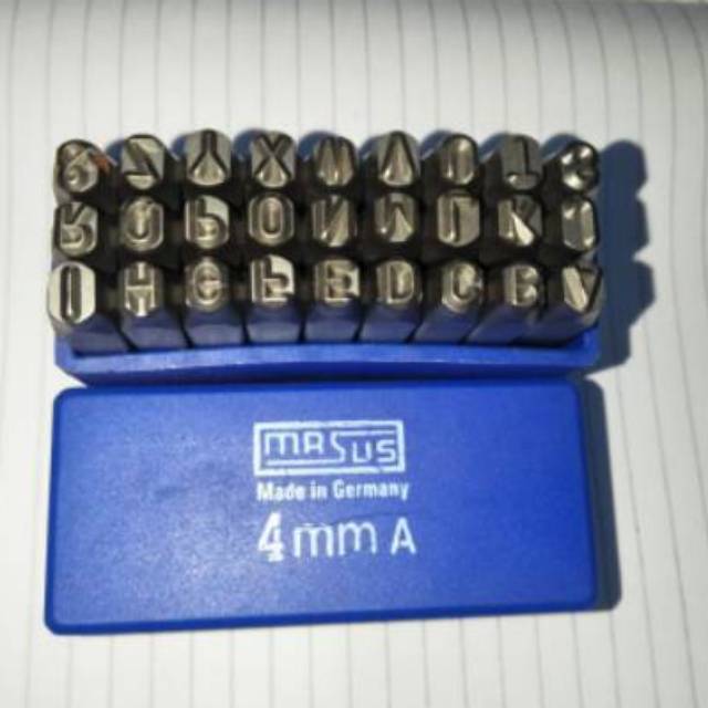 

Best Seller MASUS Germany Huruf Ketok 4 mm Stamp Punch Letter A - Z