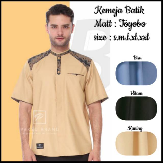  Kemeja  Batik  Pria  Dewasa Ukuran  s m l xl  xxl Original by 