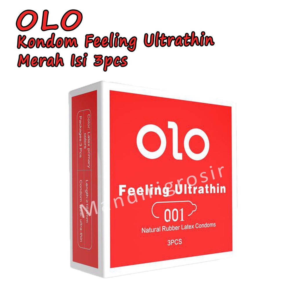 OlO*Feelling Ultrathin *Kondom 0.01mm*Tissue Magic *Isi 3 pcs * kondom