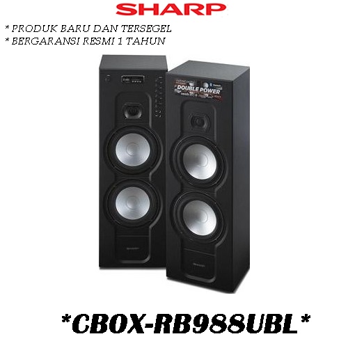 Sharp CBOX-RB988UBL Active Speaker
