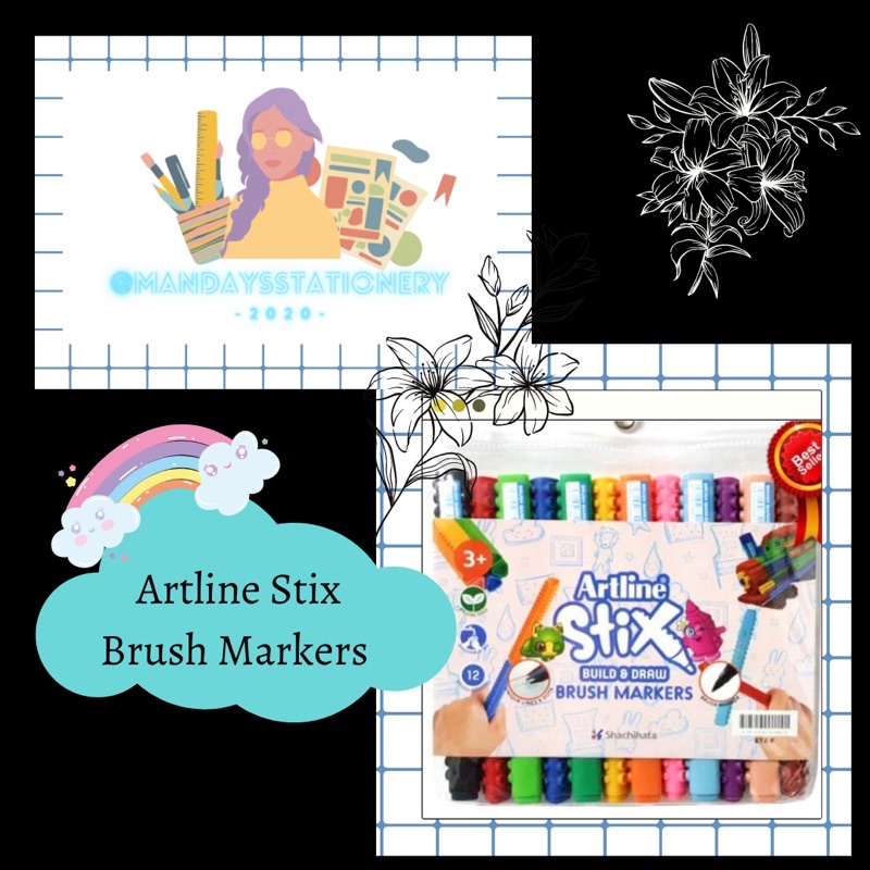 

Artline Stix Brush Markers