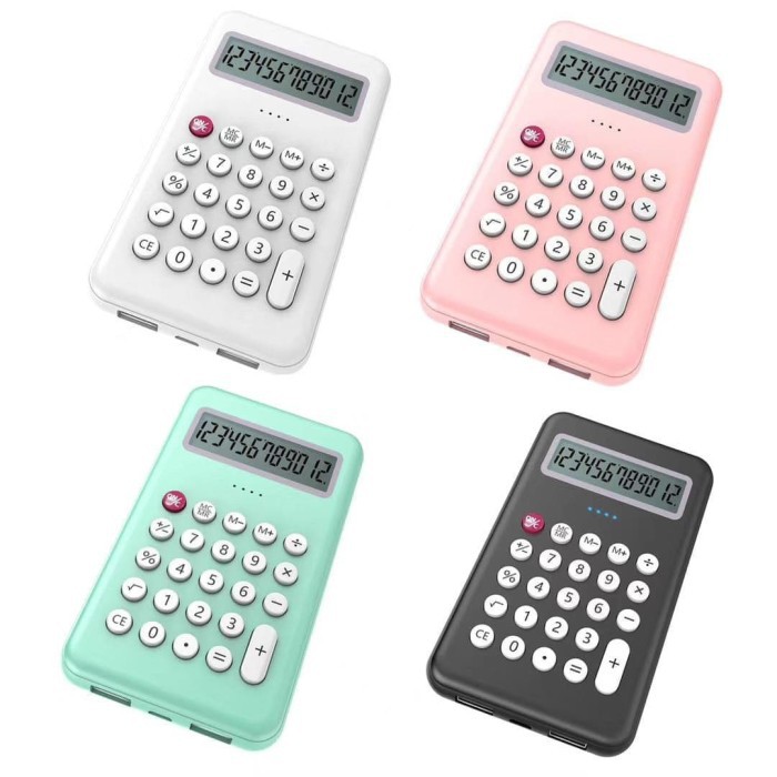 Calculator Plus Powerbank 8000mah 2USB ACC