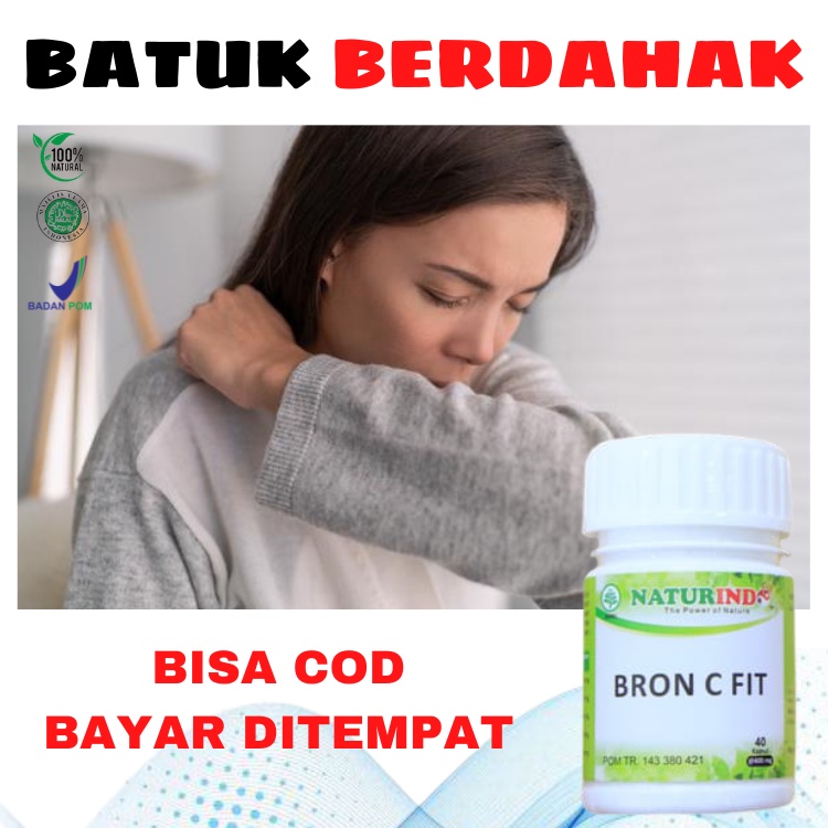 Obat Batuk Berdahak Paling Ampuh Batuk Menahun Batuk Cina Ampuh Bron C Fit Naturindo 100% Herbal