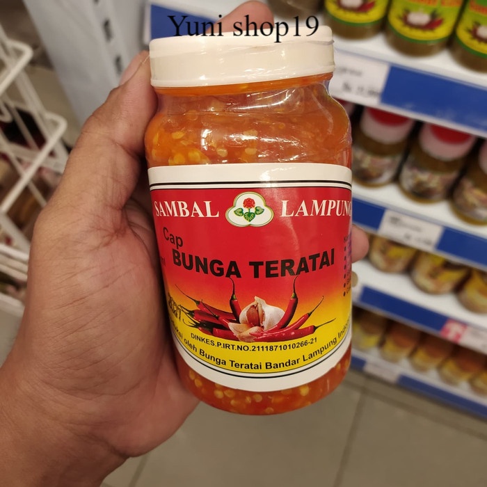 

cap bunga teratai sambal lampung 300ml
