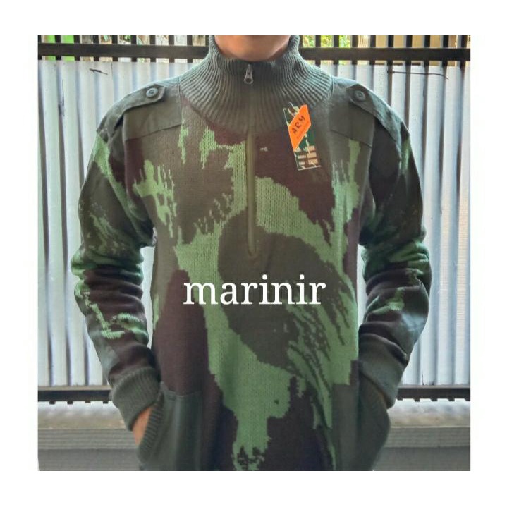 SWEATER RAJUT LORENG TNI - SWITER MARINIR