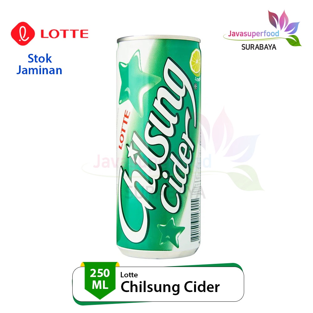 

Lotte Chilsung Cider 250ml/Minuman Soda Rasa Lemon Asli Korea