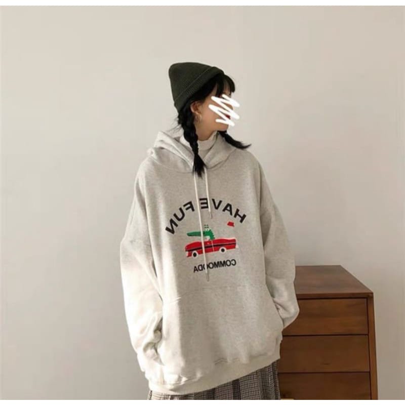 HOODIE UNISEX HAVE FUN // HOODIE WANITA PRIA CASUAL FLEECE TEBAL MURAH HALUS TERLARIS'