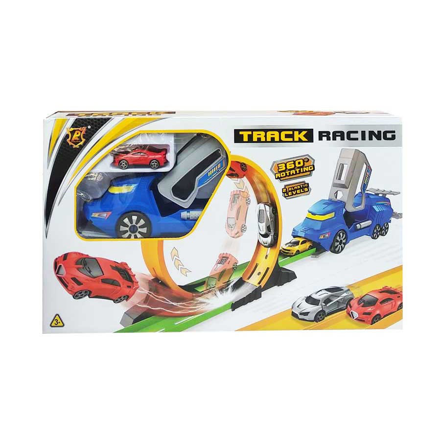 TRACK RACING 360 ROTATING / mobil car hot wheel track diecast kado had