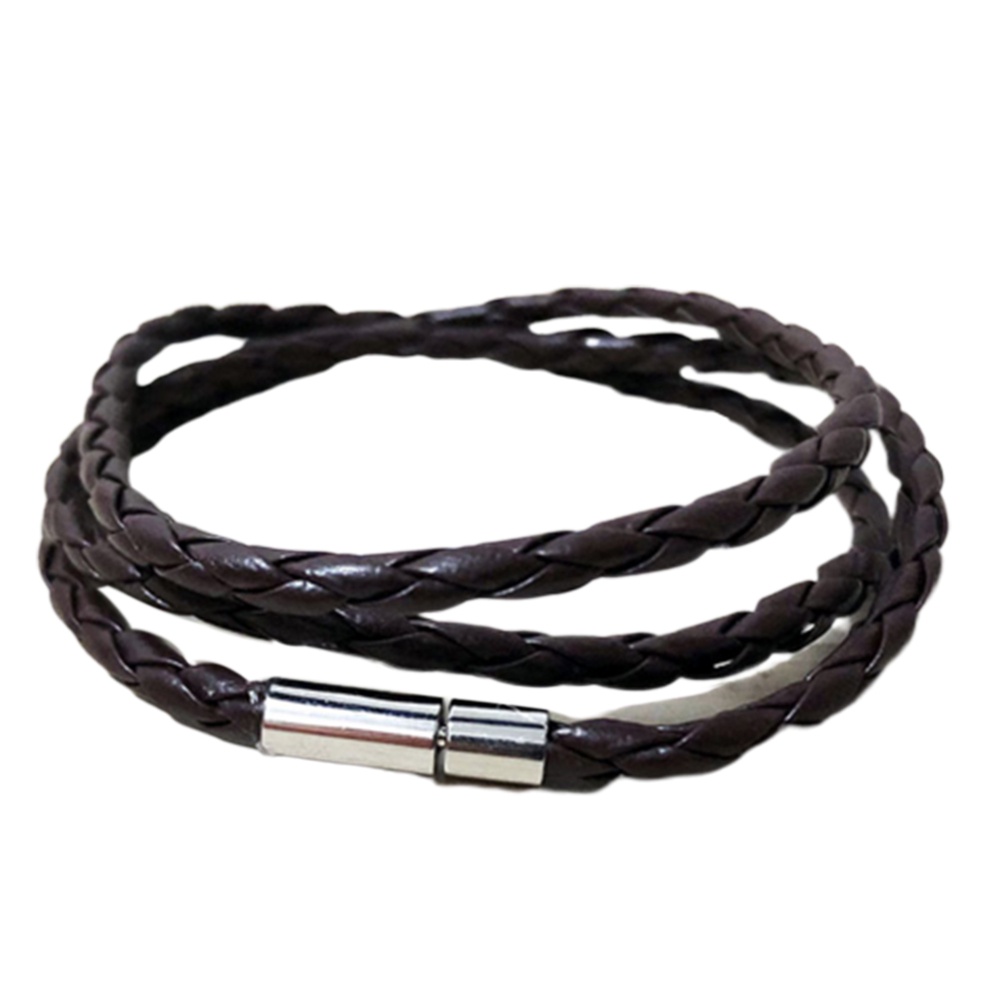 Hu Hu Hu Hu Hu Alat Bantu Pasang Kacamata♡ Gelang Tali Kulit Kepang Dengan Gesper Magnetik Untuk Unisex