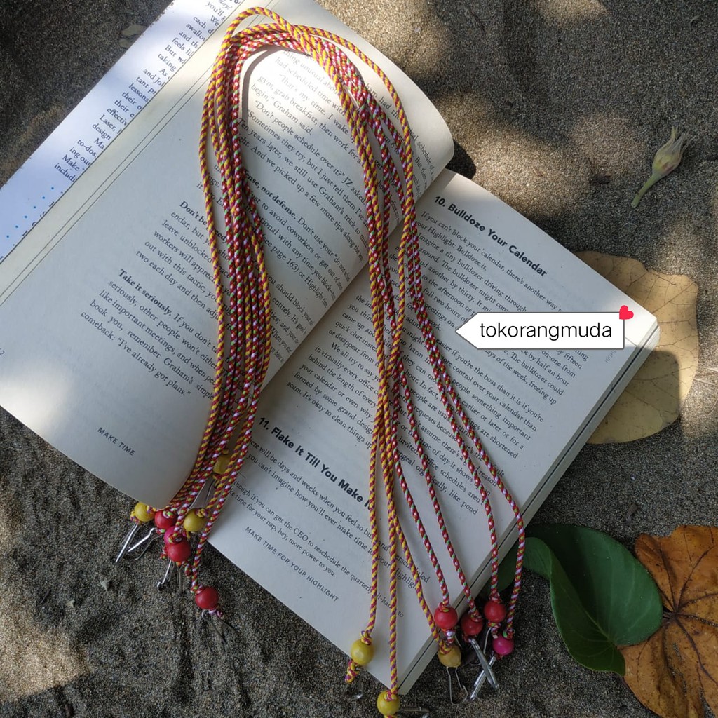 STRAP MASKER / Kalung Masker / Gantungan Tali Etnik Handmade / Kalung Masker Pria - Wanita