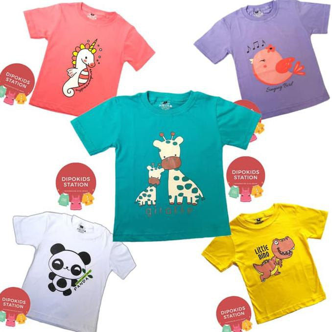 Kaos Anak Perempuan - Grosir Baju Kaos Anak Cotton Combed 30s Distro Kualitas Export
