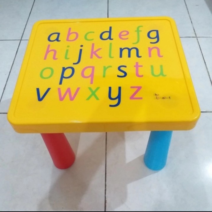 Meja Belajar Anak + Kursi Set 45X45cm UK L/1 set meja makan Kursi Anak