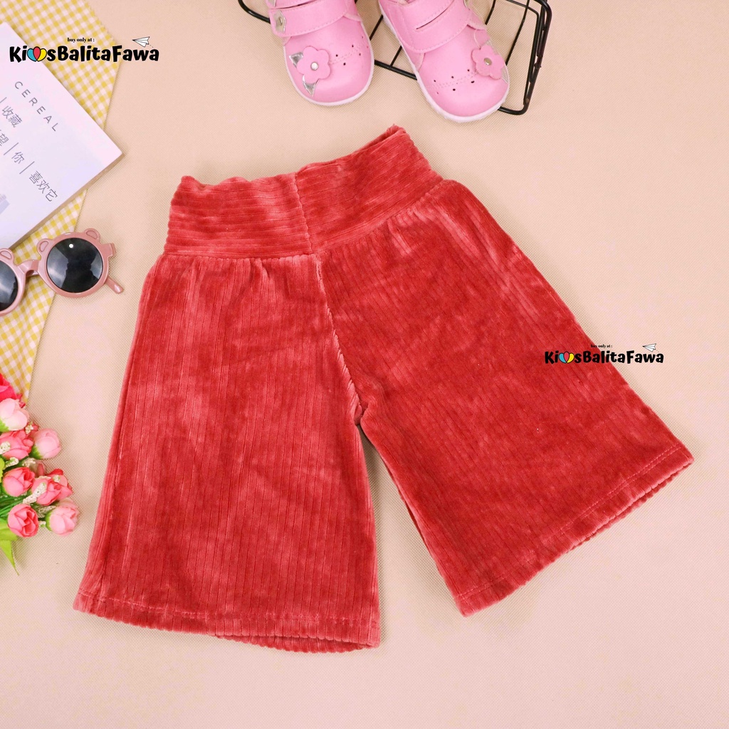 Kulot Anak Premium uk 1-4 Tahun / Codoray Celana 3per4 Anak Perempuan Skirt Bawahan Polos Pendek Pants Murah Babycinnamon