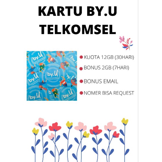 perdana byu telkomsel 12GB